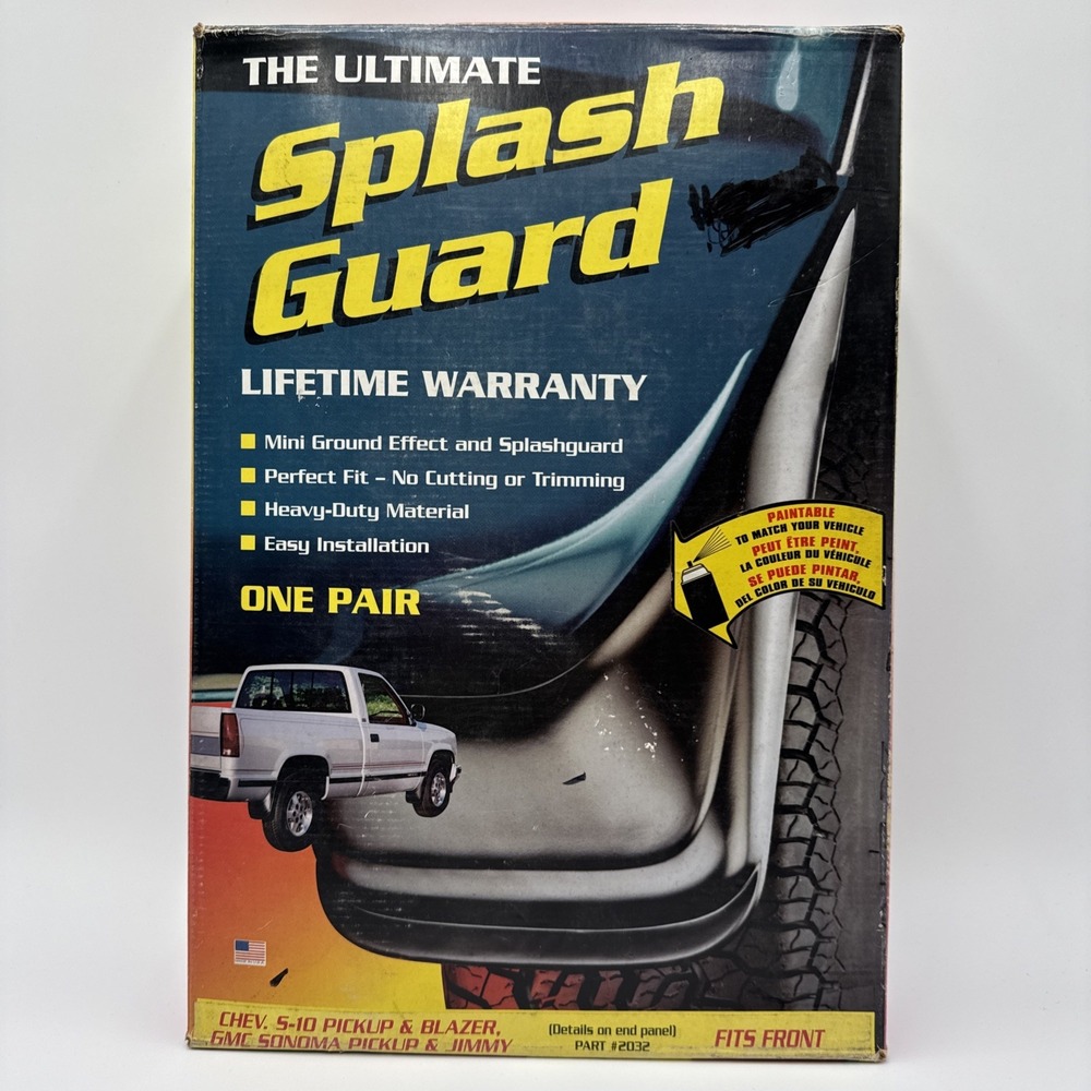 Vintage Ultimate Splash Guard Part #2032 Chevy S10 GMC Pickup Jimmy Blazer Front